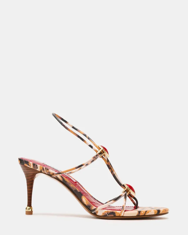 RAMOS STONE RED/BROWN PRINT made by Steve Madden