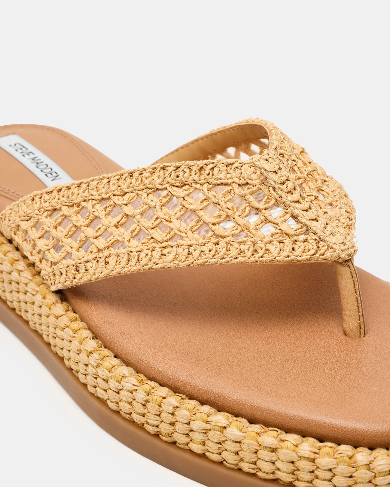 BELLA NATURAL RAFFIA sold by Steve Madden product image thumbnail 4