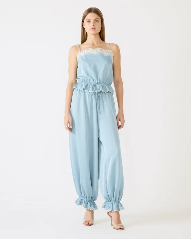 ROAN PANT DUSTY BLUE sold by Steve Madden
