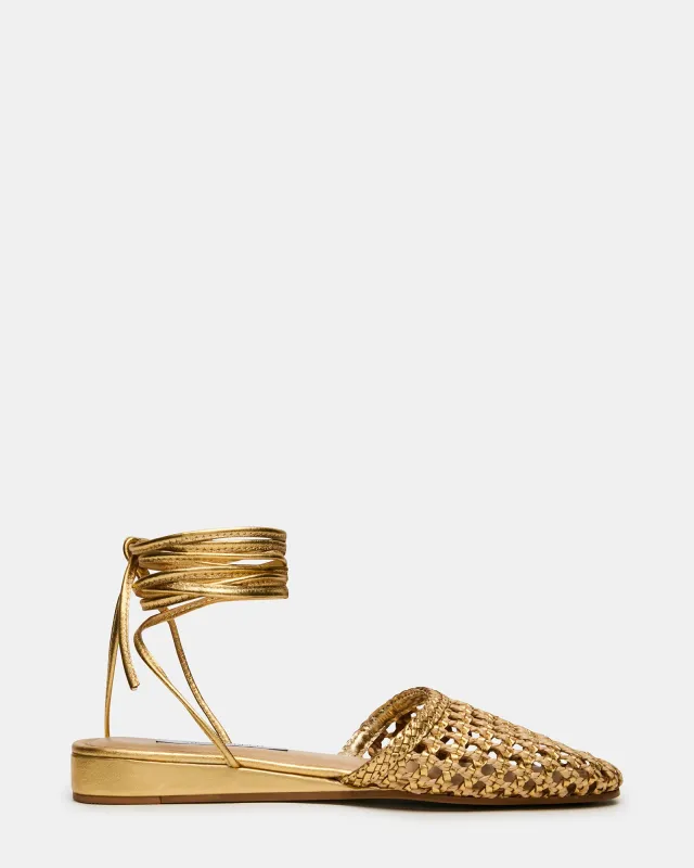 FLUTTER GOLD made by Steve Madden