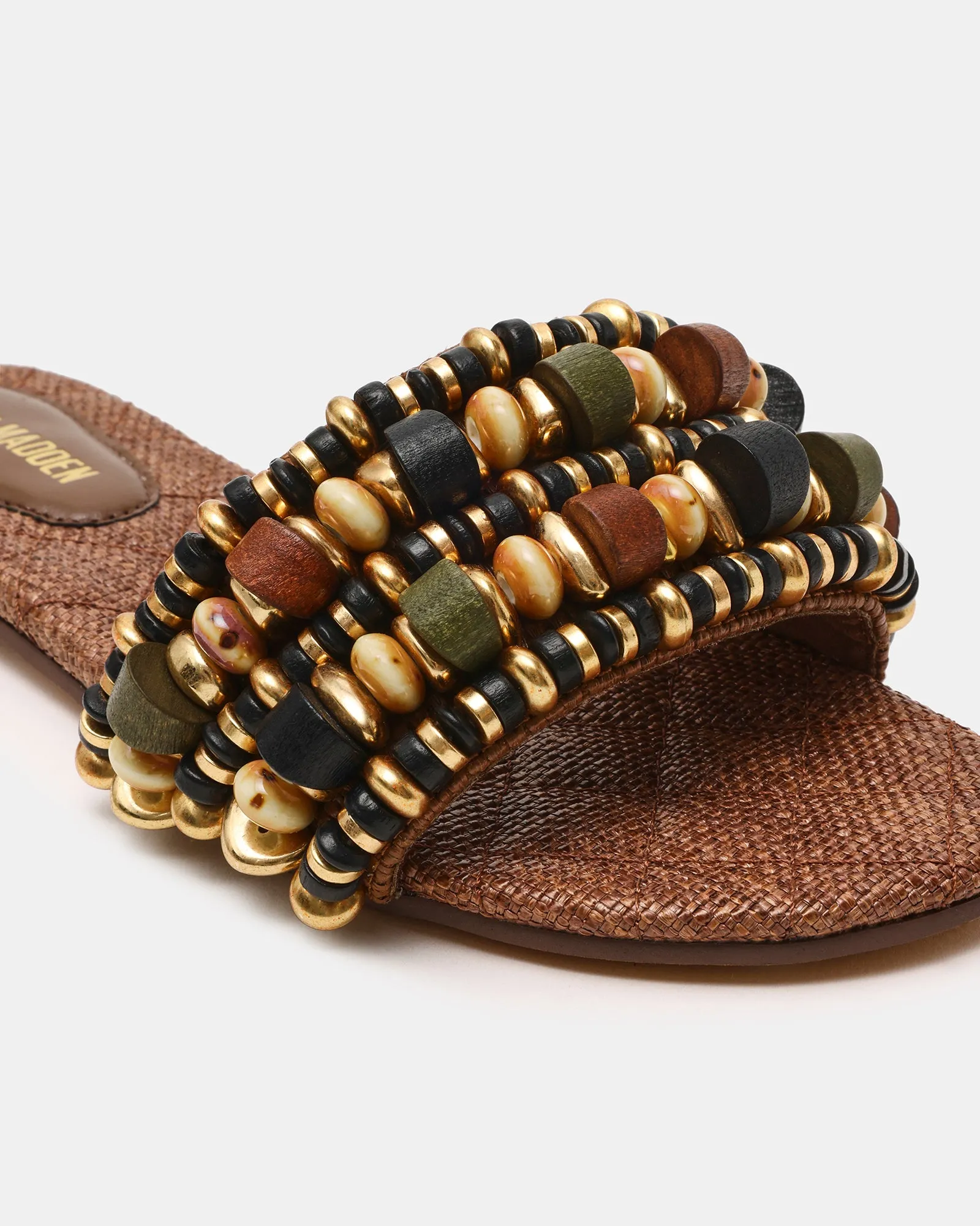 MARIKA BEADS BROWN RAFFIA sold by Steve Madden product image thumbnail 4