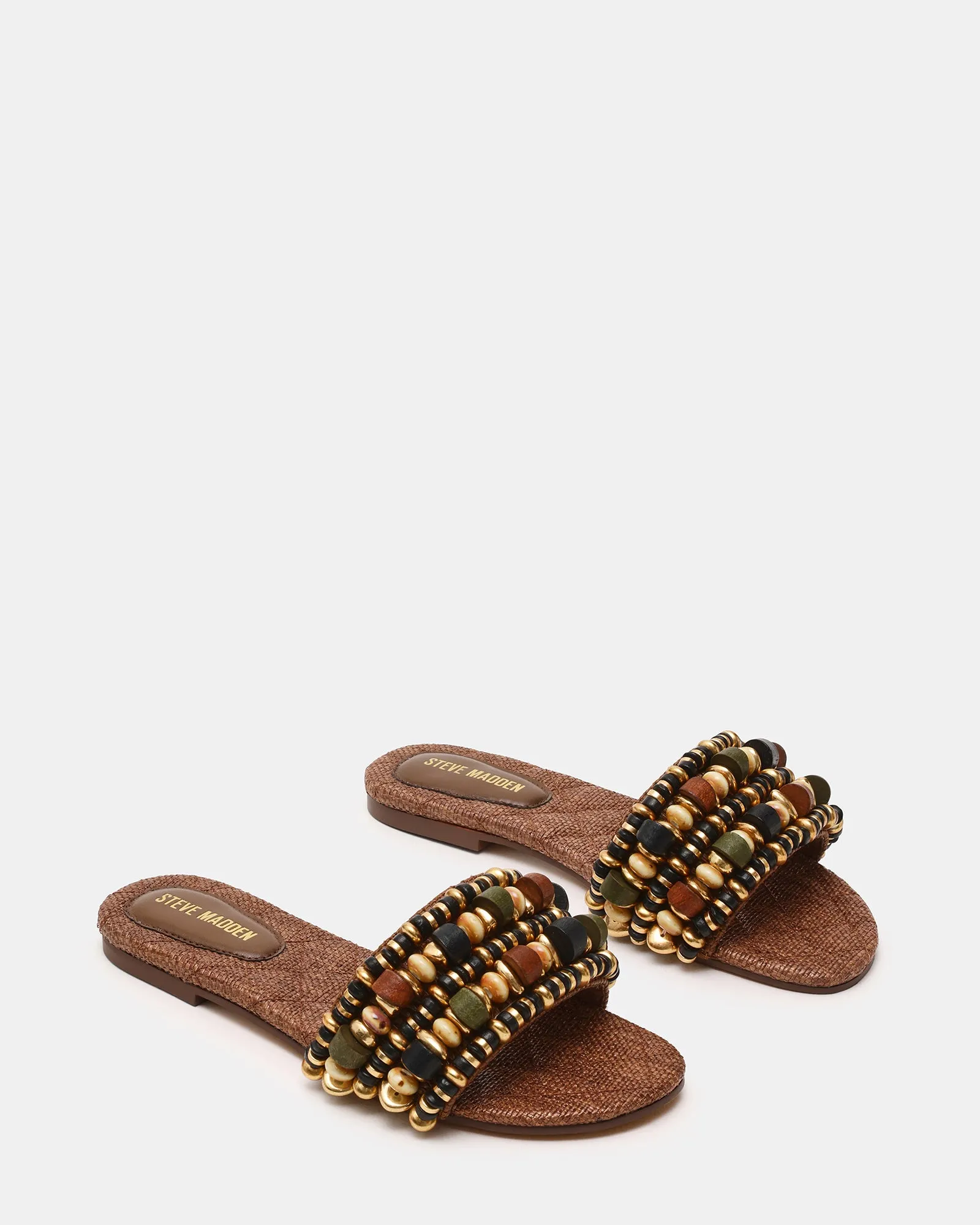 MARIKA BEADS BROWN RAFFIA sold by Steve Madden product image thumbnail 3