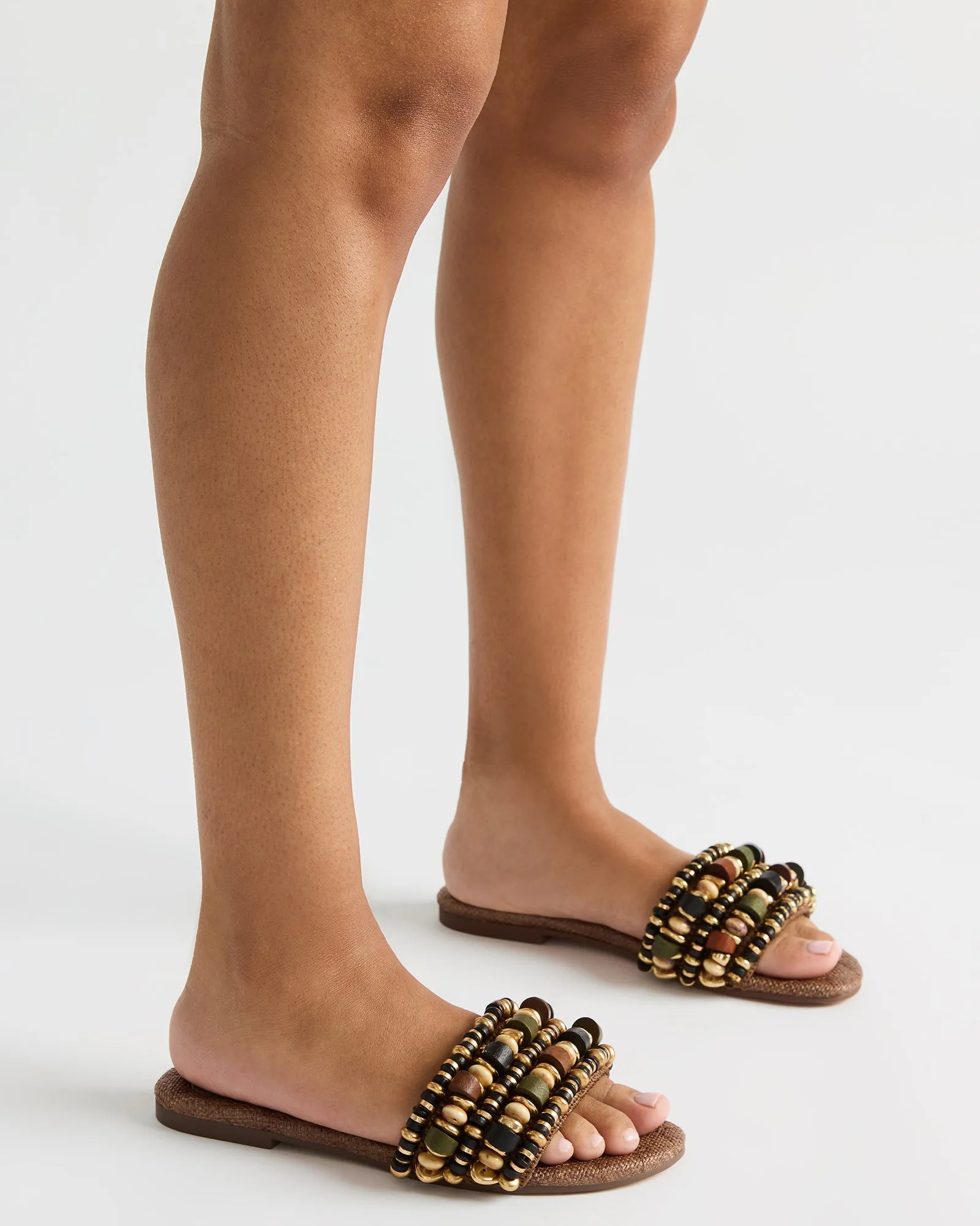 MARIKA BEADS BROWN RAFFIA sold by Steve Madden product image thumbnail 2