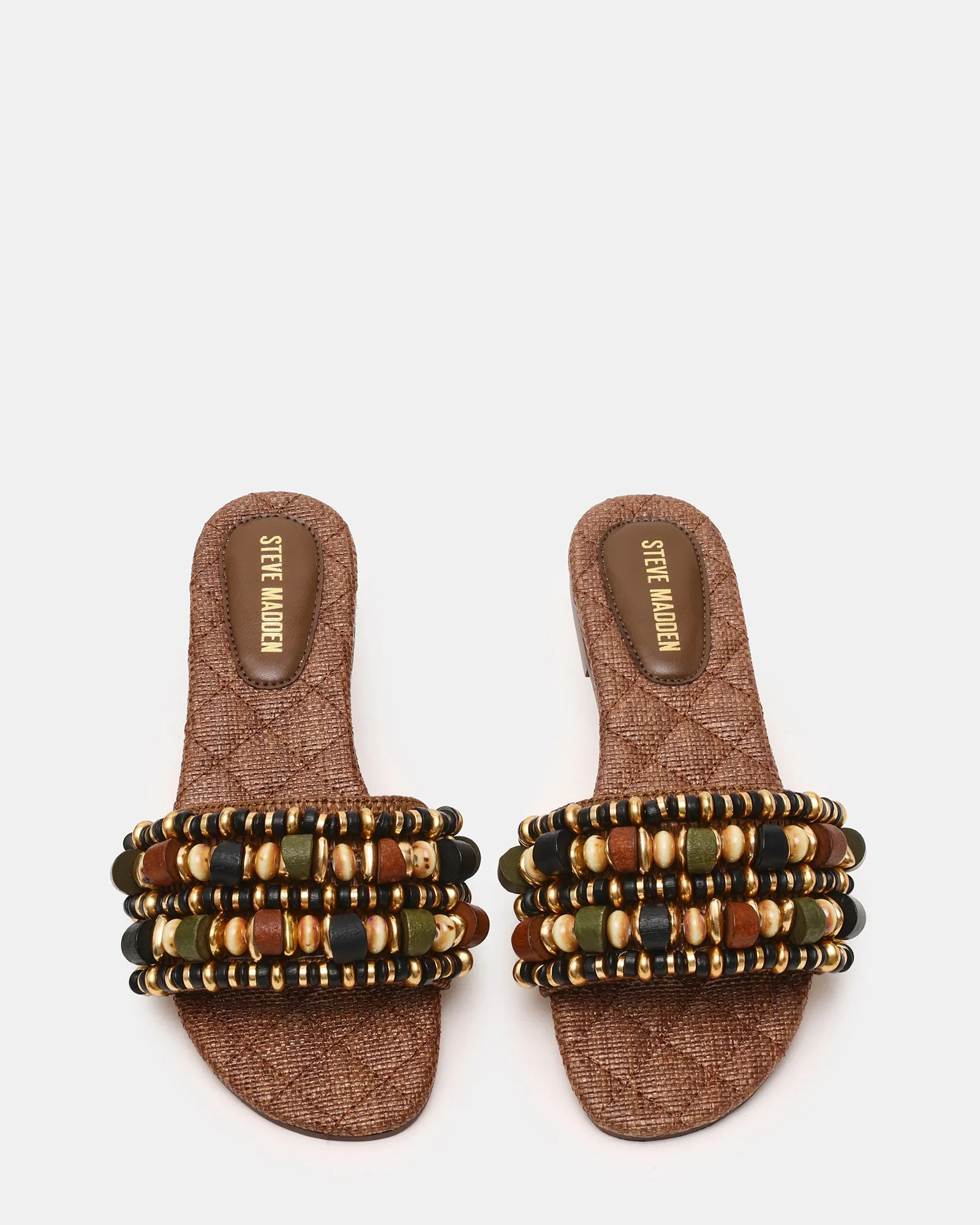 MARIKA BEADS BROWN RAFFIA sold by Steve Madden product image thumbnail 5