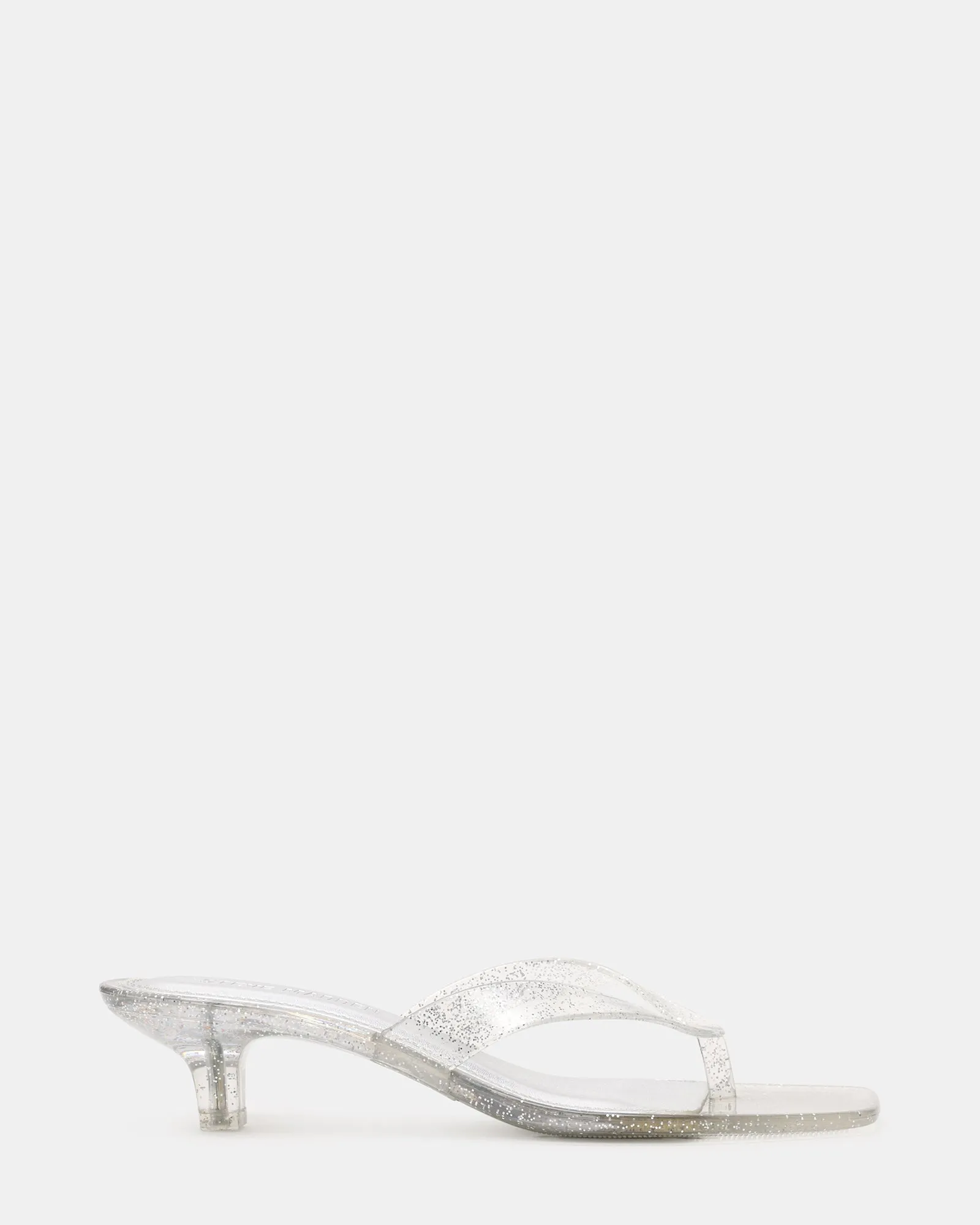 TRACIE JELLY SILVER GLITTER sold by Steve Madden