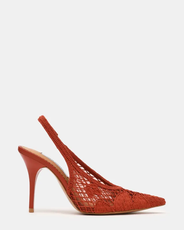 ANDROMEDA CROCHET TERRACOTTA sold by Steve Madden