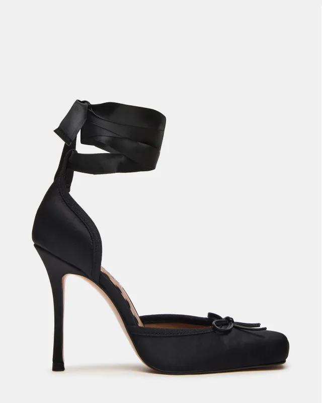LARINA BLACK SATIN - SM REBOOTED sold by Steve Madden