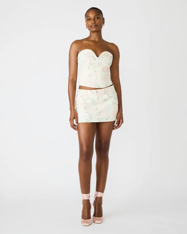 ROSELIA CORSET TOP PEACH BEIGE sold by Steve Madden