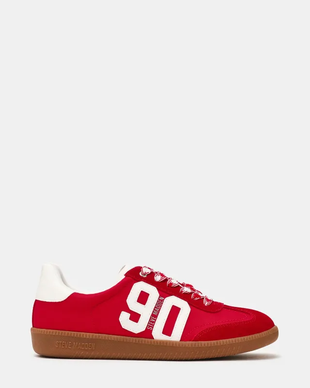 PACEY RED MULTI sold by Steve Madden