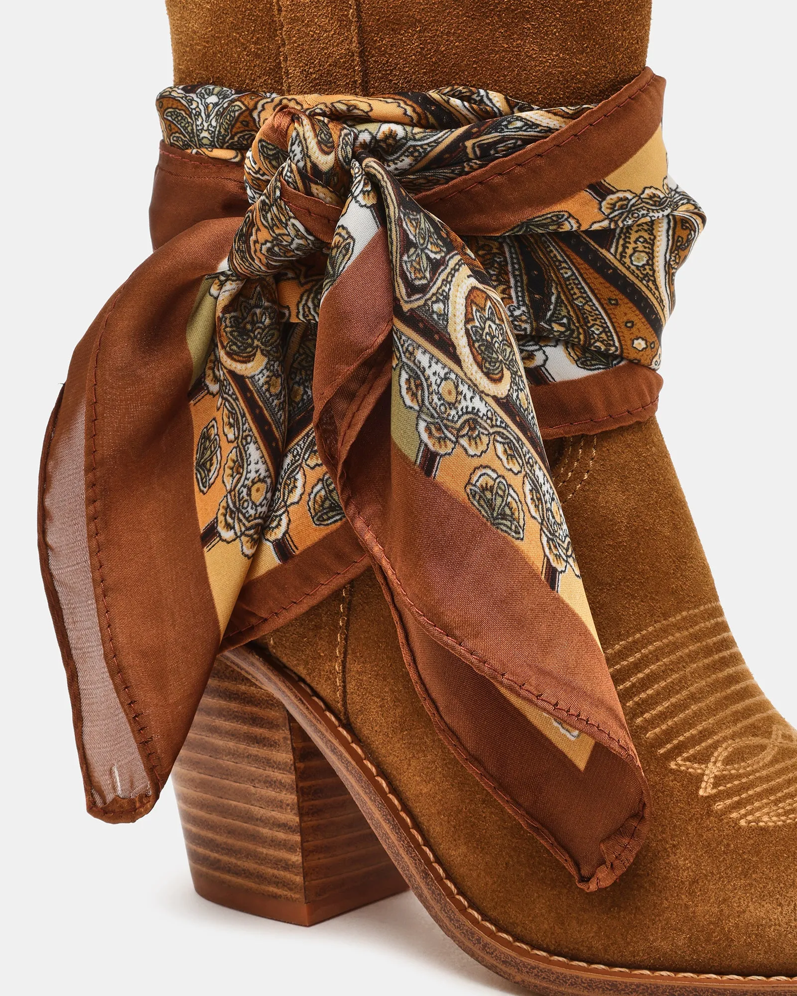 SALLY SCARF CHESTNUT SUEDE sold by Steve Madden product image thumbnail 3