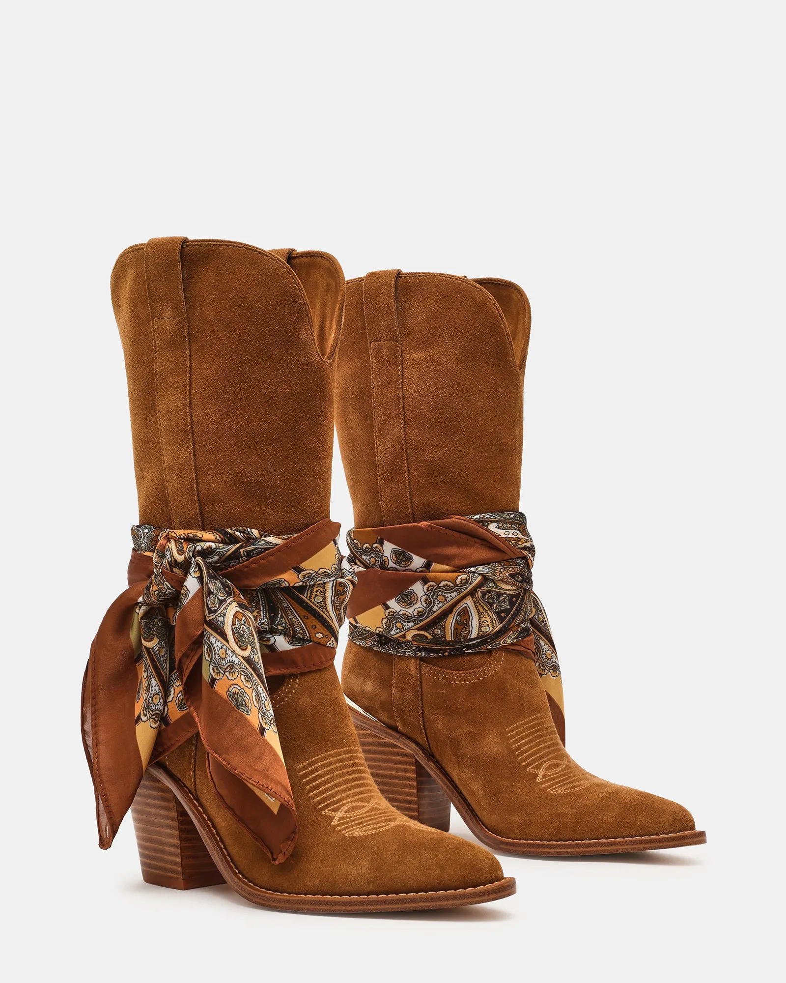 SALLY SCARF CHESTNUT SUEDE sold by Steve Madden product image thumbnail 2