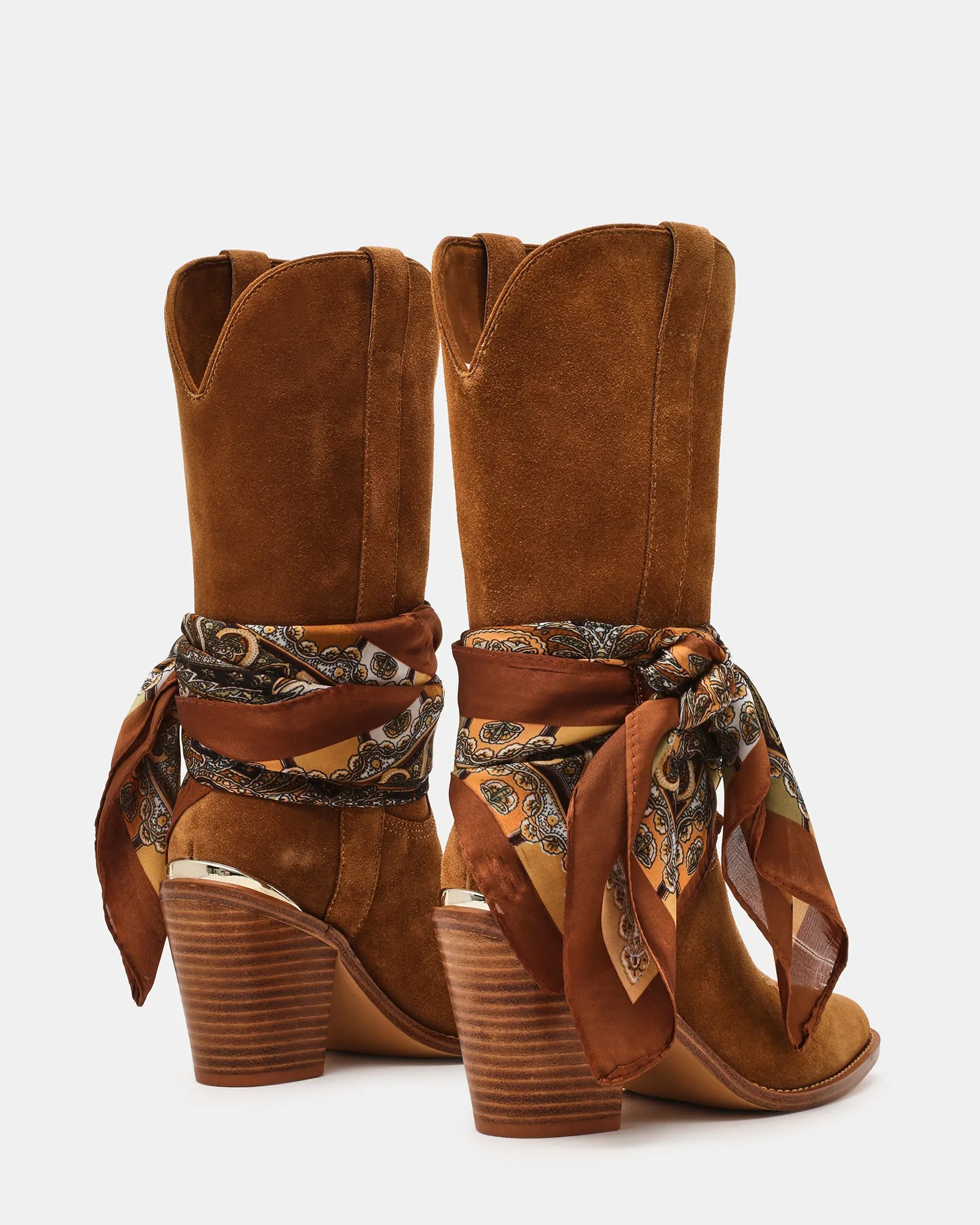 SALLY SCARF CHESTNUT SUEDE sold by Steve Madden product image thumbnail 5