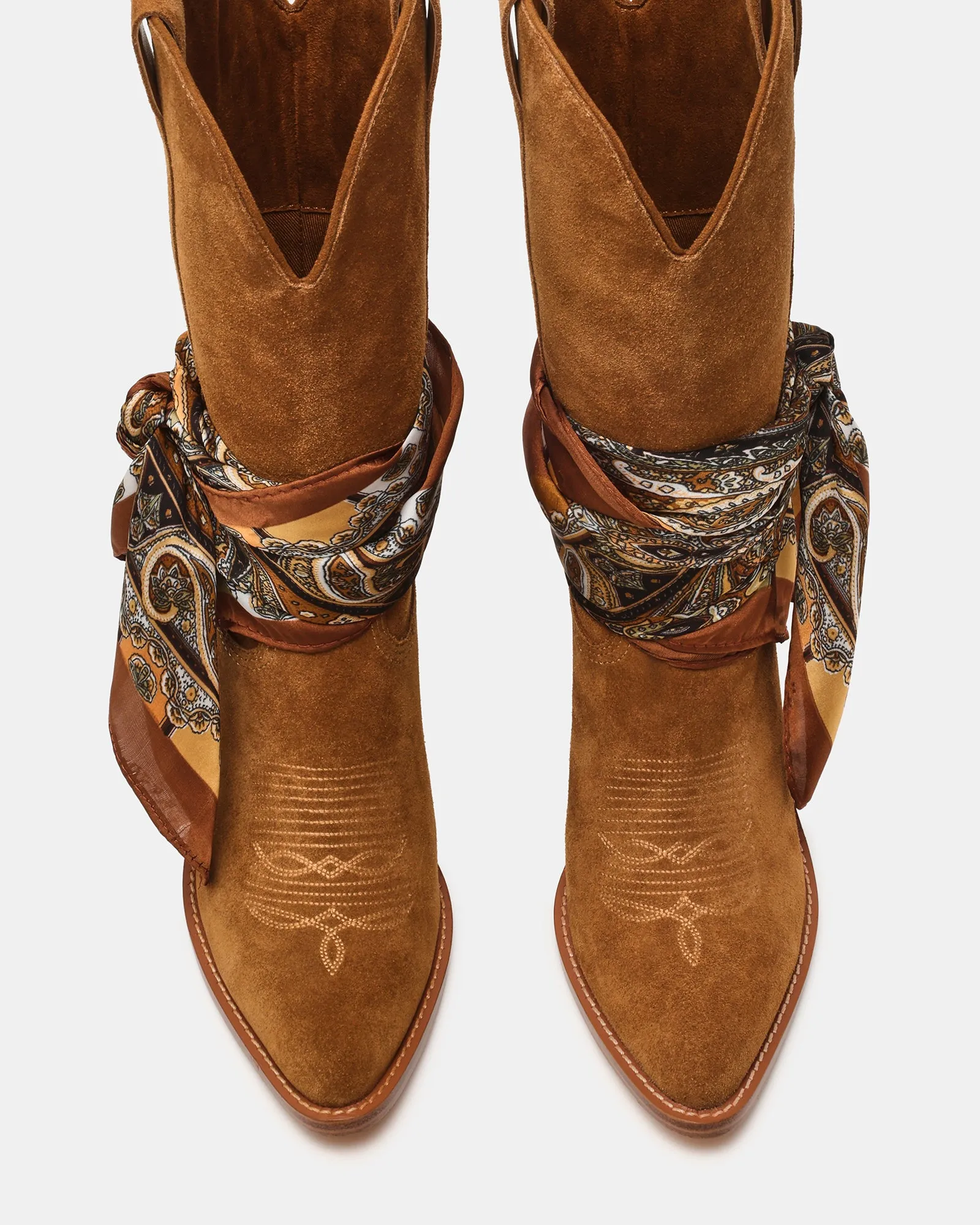 SALLY SCARF CHESTNUT SUEDE sold by Steve Madden product image thumbnail 4