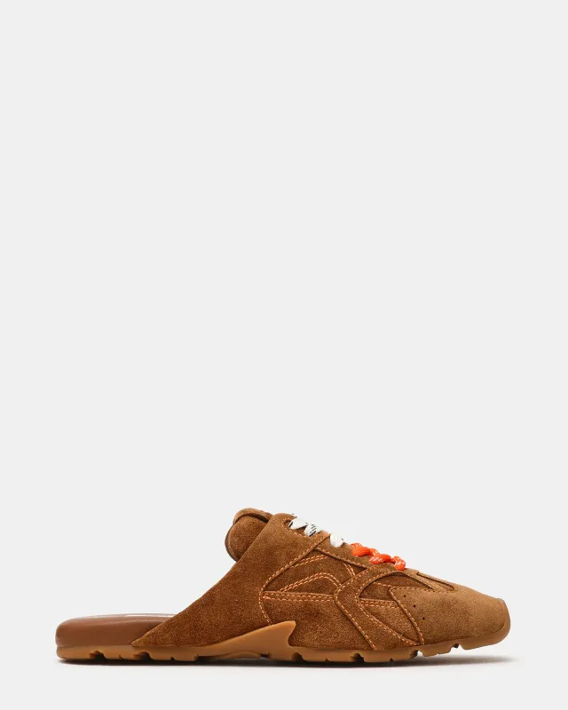 AZIEL MULE CHESTNUT SUEDE sold by Steve Madden