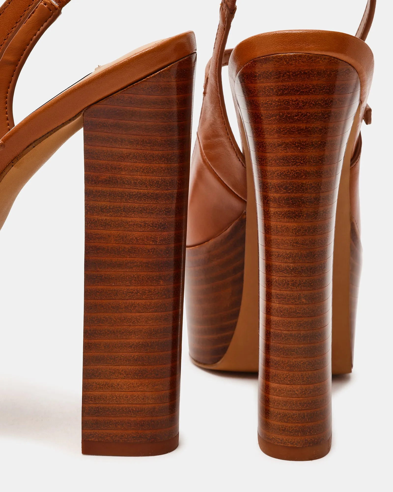 SCOTLYN STACKED TAN LEATHER sold by Steve Madden product image thumbnail 3