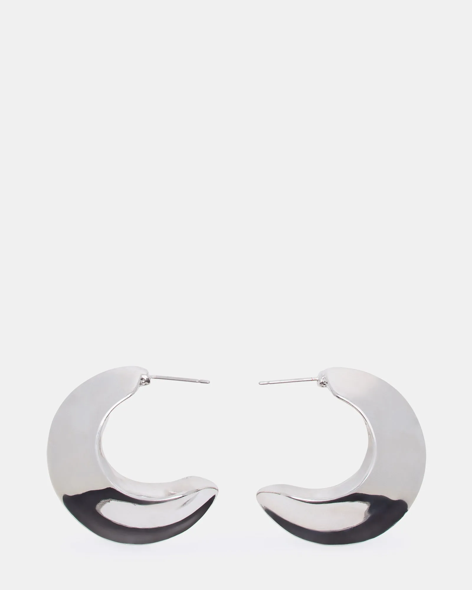 CRESCENT EARRINGS SILVER sold by Steve Madden
