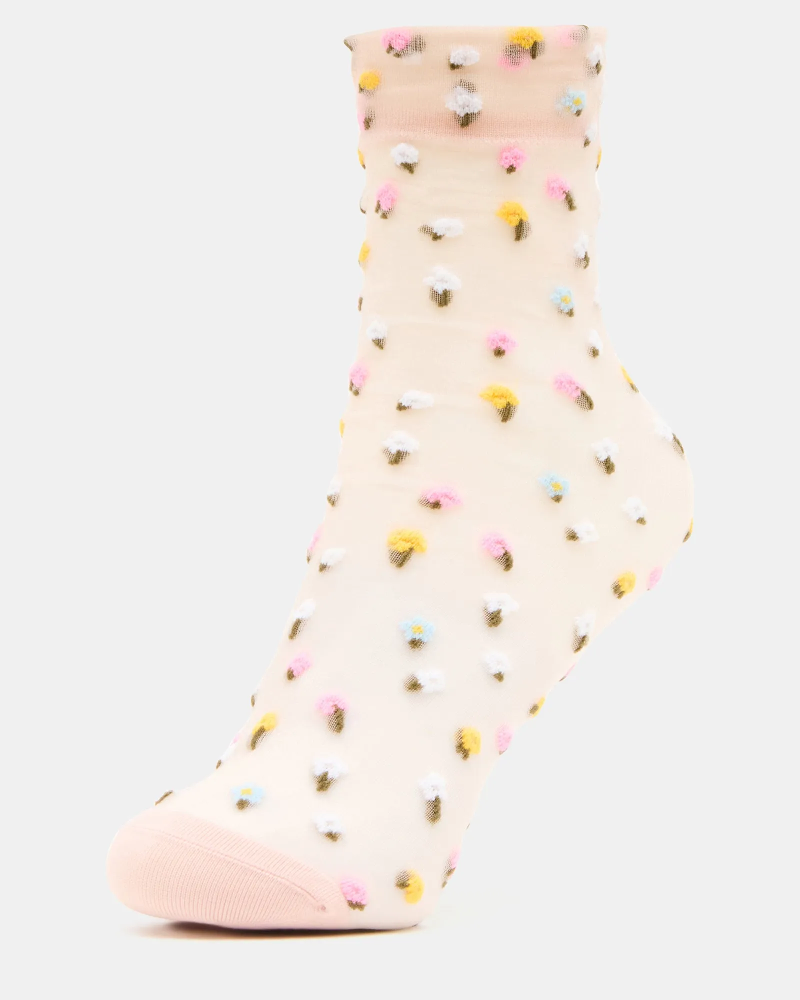 2 WILDFLOWER PACK TULLE SOCKS BLUSH sold by Steve Madden product image thumbnail 2