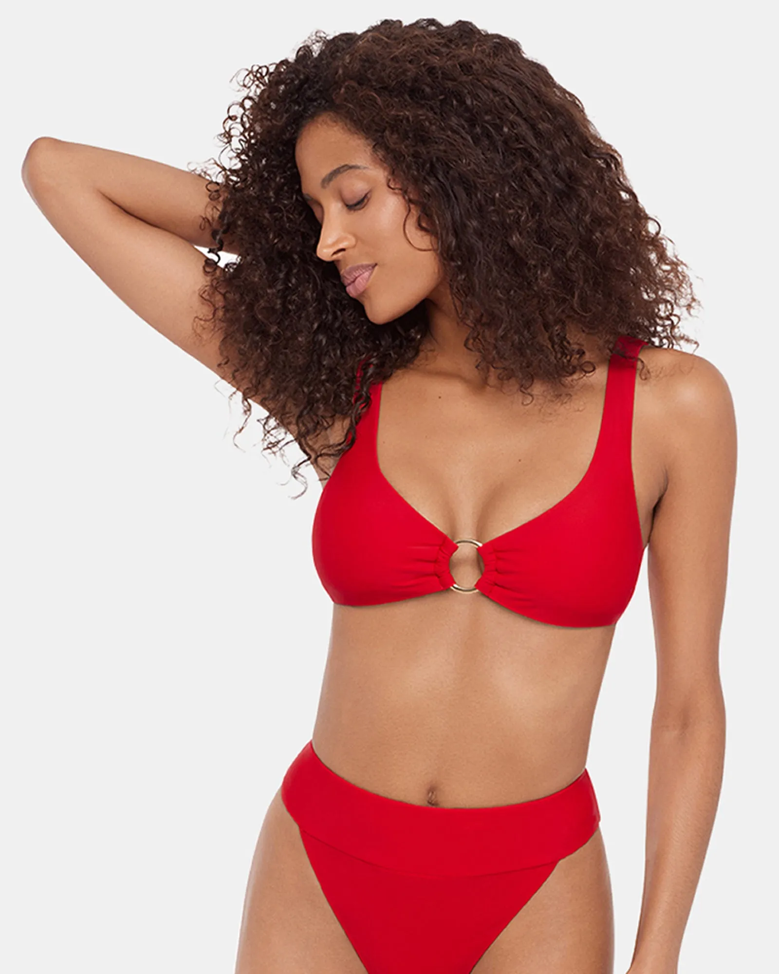 SLEEK 'N CHIC BIKINI TOP CHERRY sold by Steve Madden