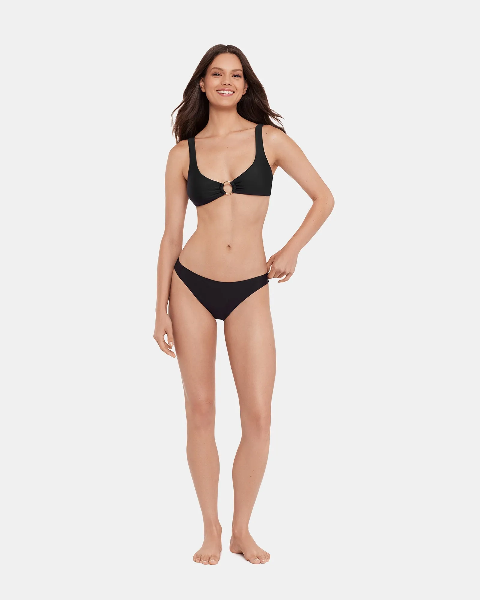 SLEEK 'N CHIC BIKINI BOTTOM BLACK sold by Steve Madden