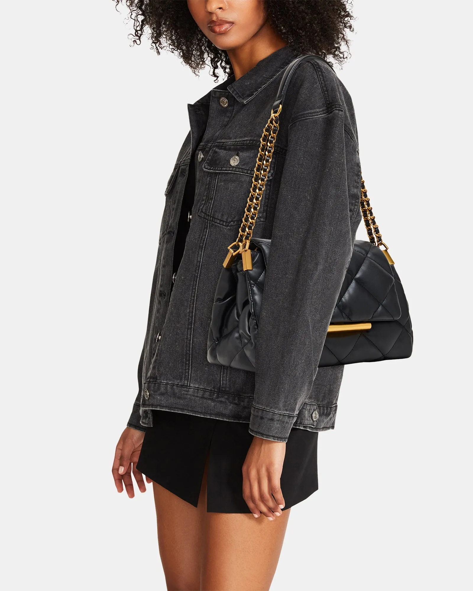 COLETTE BAG BLACK/GOLD sold by Steve Madden product image thumbnail 2