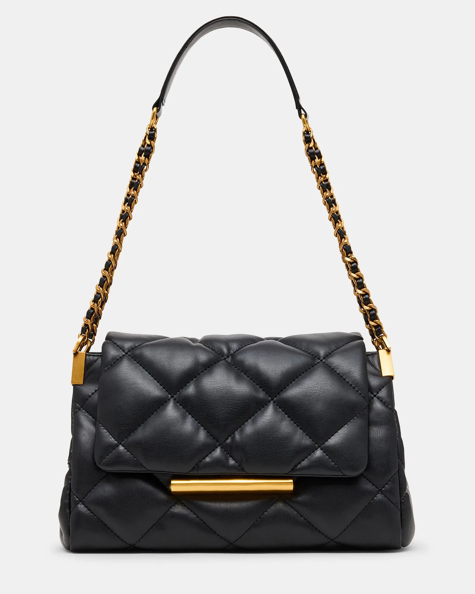 COLETTE BAG BLACK/GOLD sold by Steve Madden