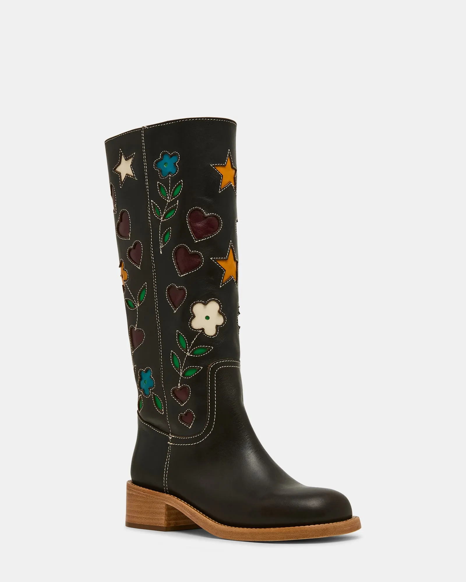 RIGGS FLORAL BROWN LEATHER sold by Steve Madden product image thumbnail 2