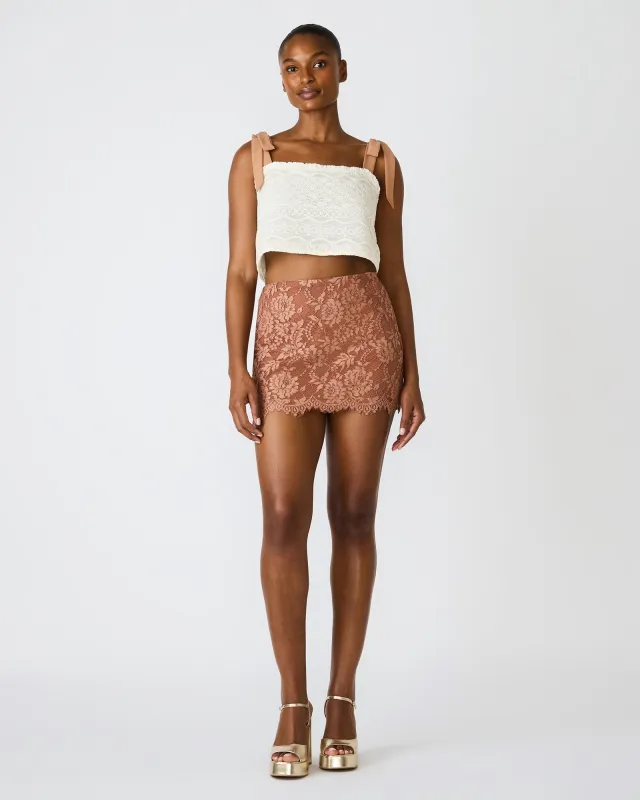 CINDI SKIRT MOCHA HEATHER sold by Steve Madden