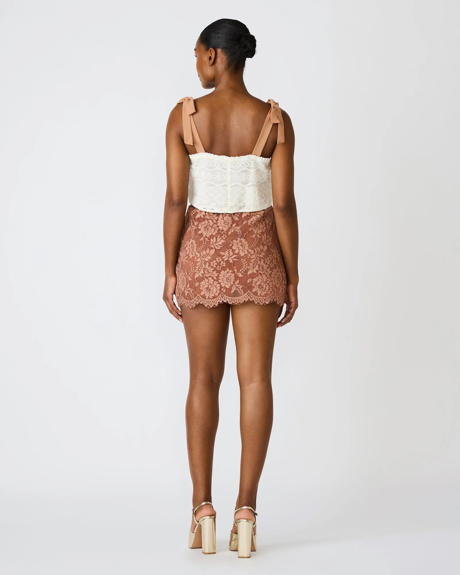 CINDI SKIRT MOCHA HEATHER sold by Steve Madden product image thumbnail 5