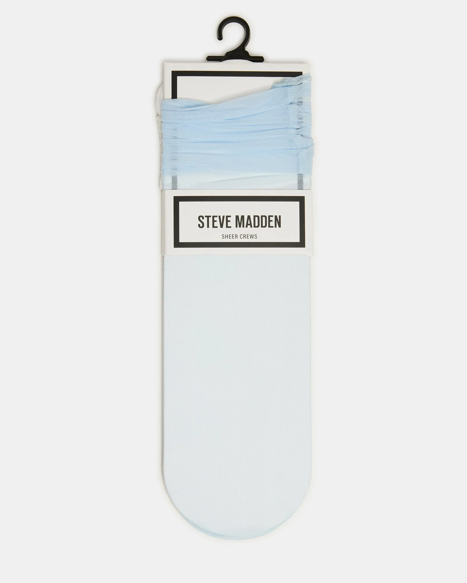 2 PACK SOFIA SOLID MESH CREW SOCKS LIGHT BLUE sold by Steve Madden product image thumbnail 4