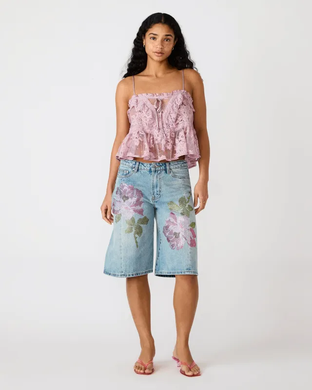 KESHA SHORT SEABREEZE BLUE sold by Steve Madden