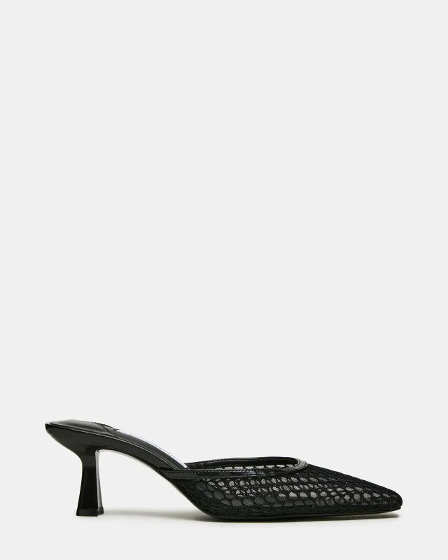 ALYSE BLACK MESH sold by Steve Madden