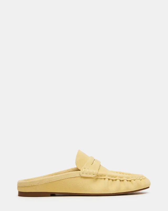 RAFE BUTTER YELLOW SUEDE made by Steve Madden