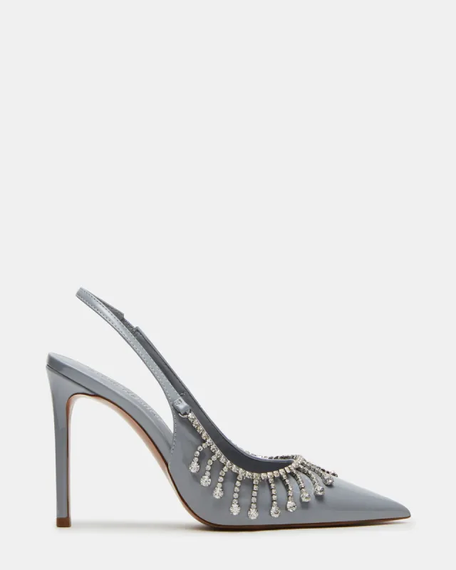 THRILL GREY PATENT sold by Steve Madden
