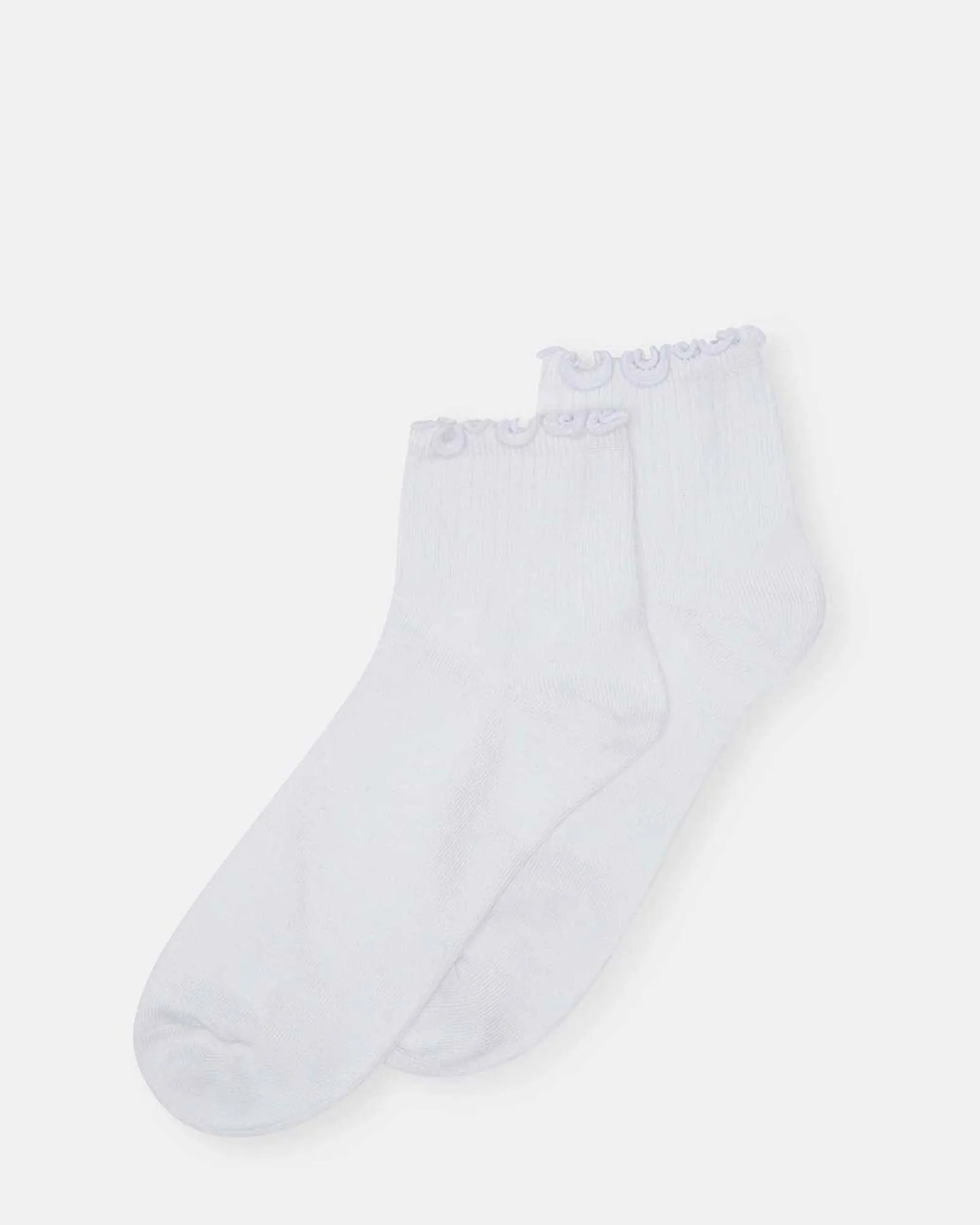 LETTUCE EDGE ANKLET WHITE sold by Steve Madden
