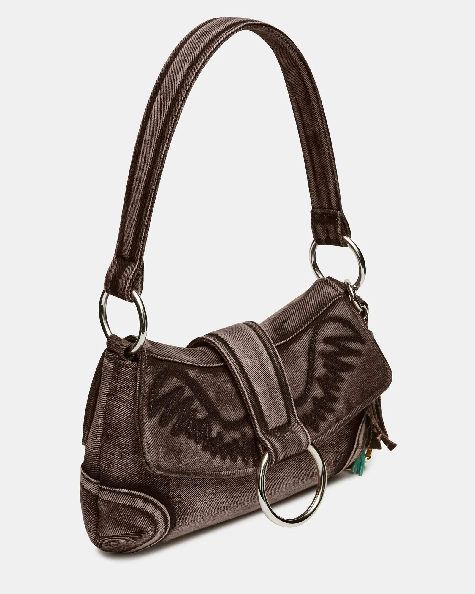 ALBANY BAG TAN DENIM sold by Steve Madden product image thumbnail 3