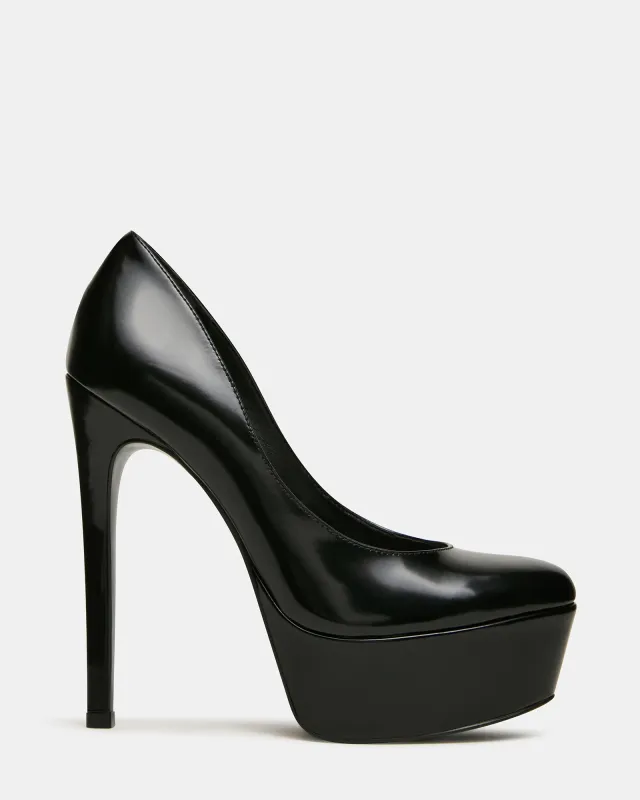 SILENE BLACK LEATHER sold by Steve Madden