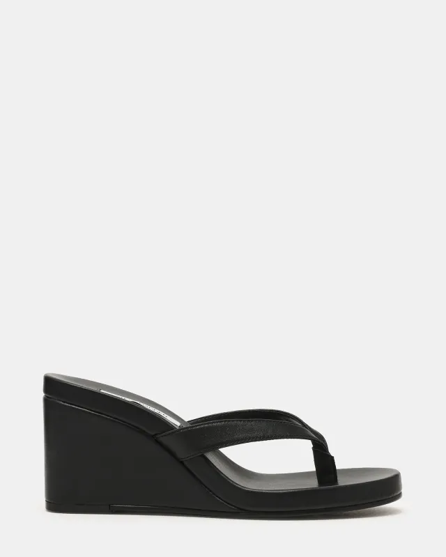 PLAYING BLACK LEATHER sold by Steve Madden