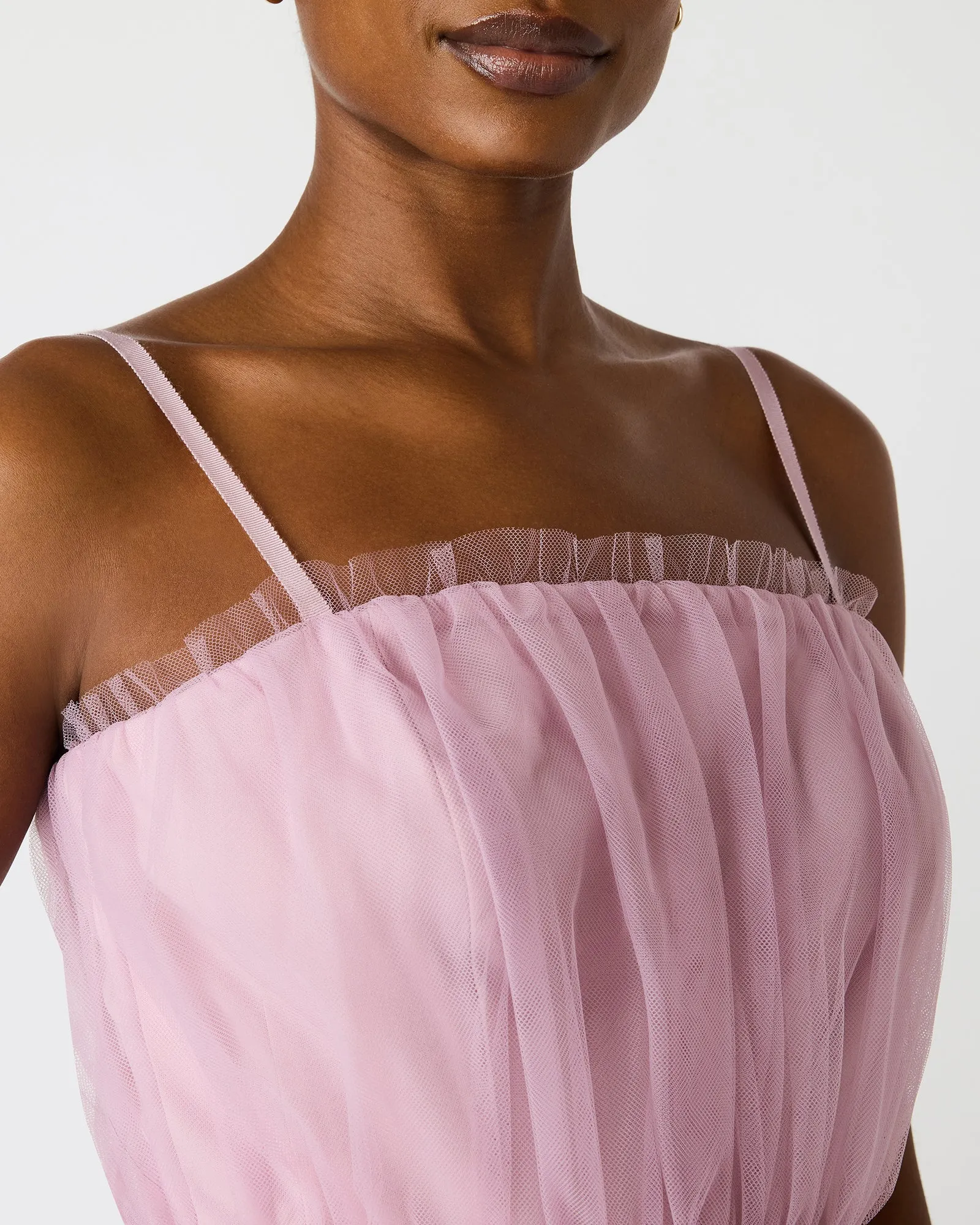 TIERED TULLE GOWN DAWN PINK sold by Steve Madden product image thumbnail 5