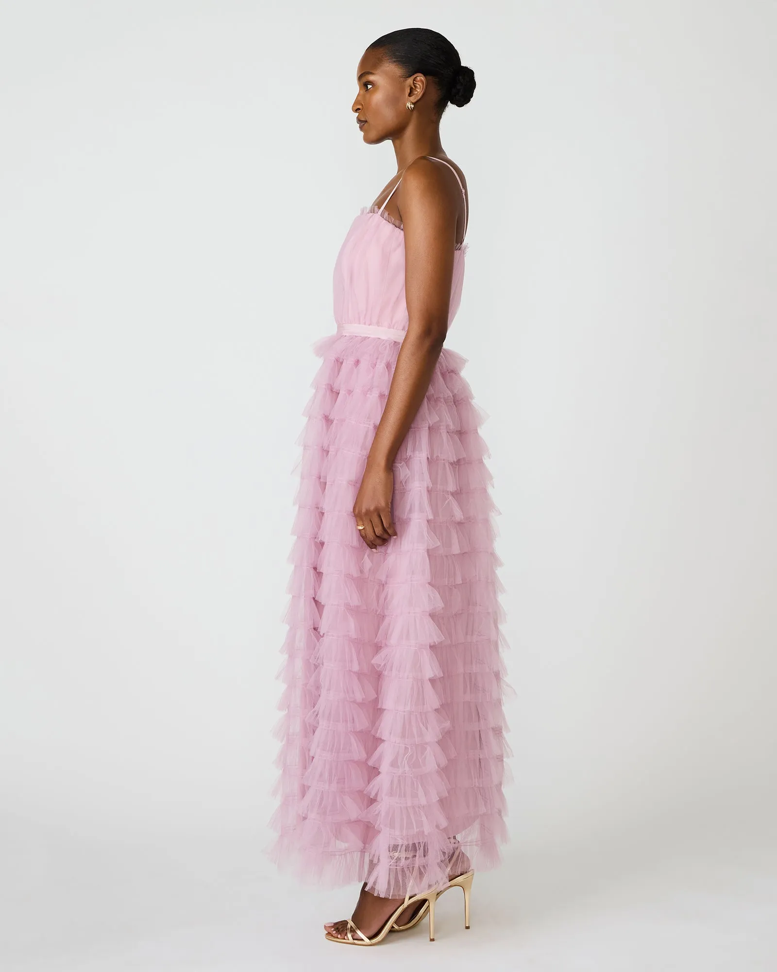TIERED TULLE GOWN DAWN PINK sold by Steve Madden product image thumbnail 2