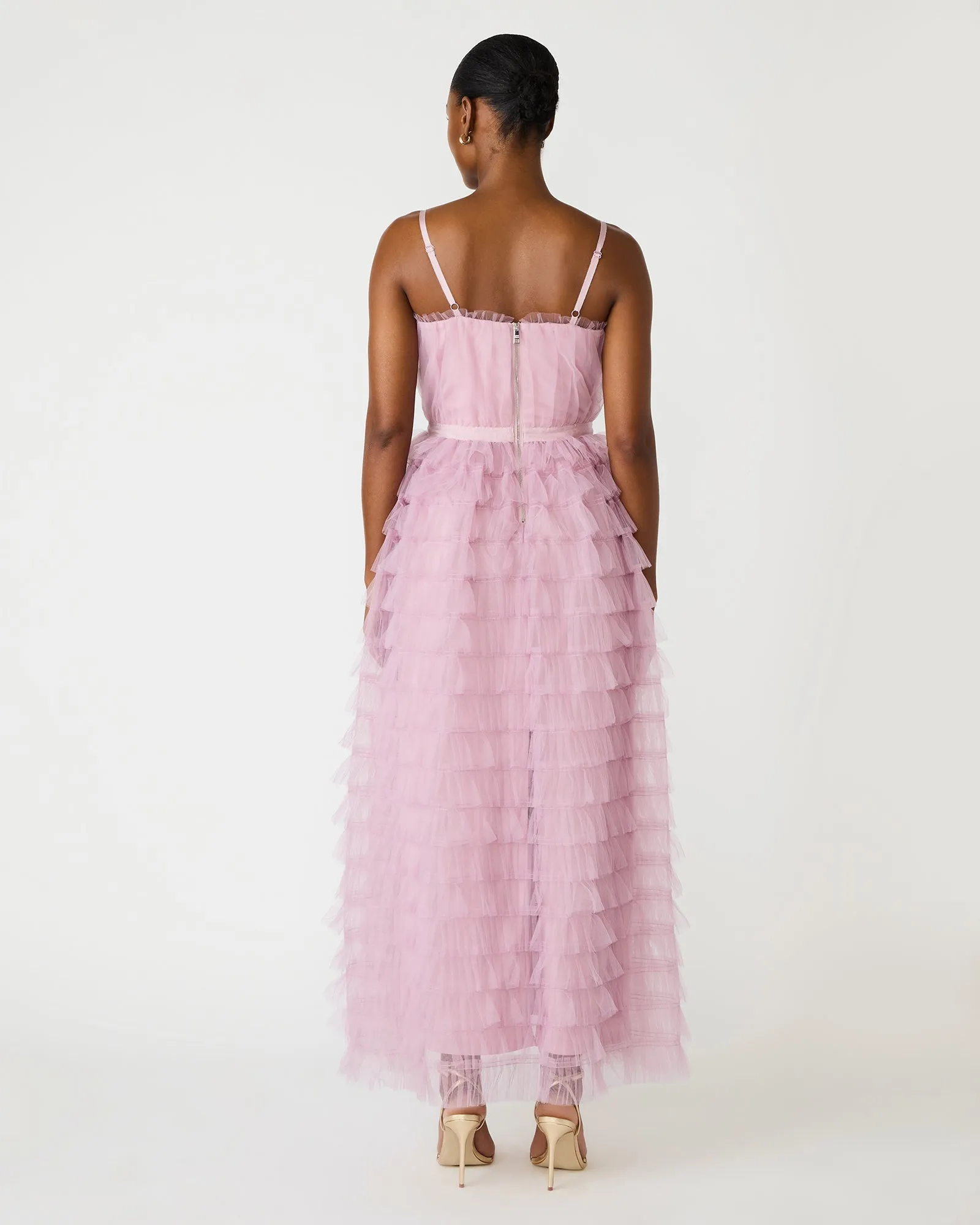 TIERED TULLE GOWN DAWN PINK sold by Steve Madden product image thumbnail 3