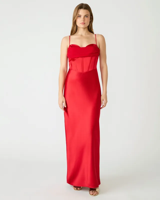 CARMELA DRESS RED sold by Steve Madden