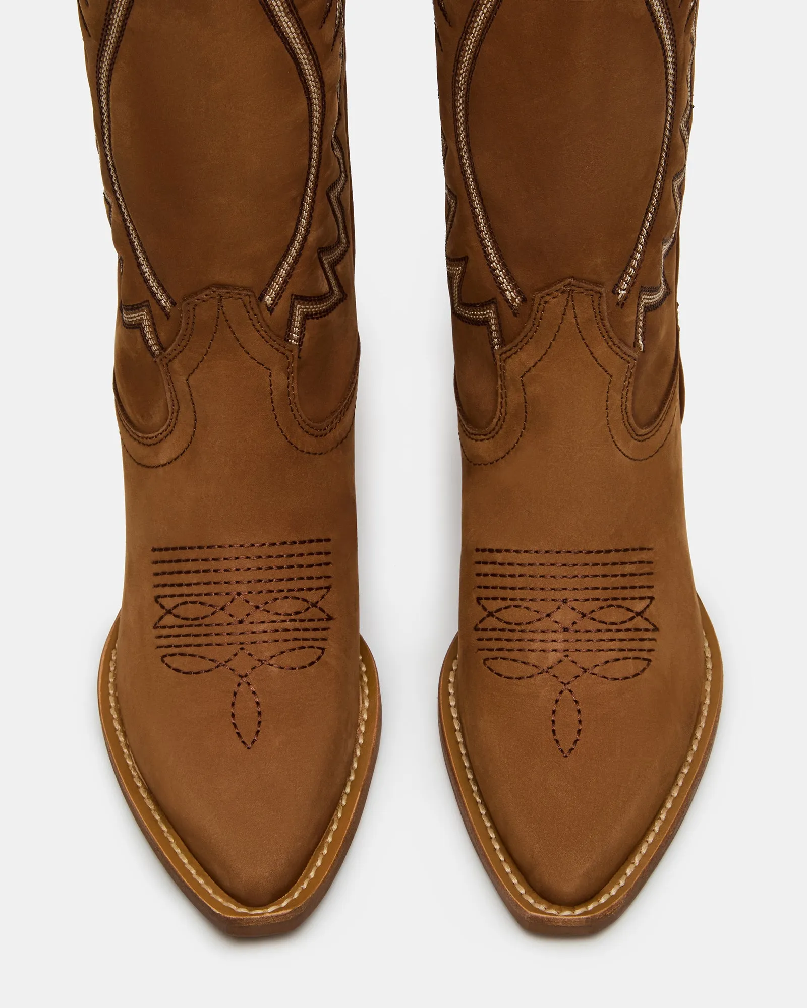 ALBANY STITCH COGNAC SUEDE sold by Steve Madden product image thumbnail 4