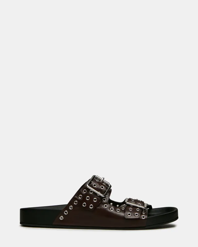 ABOTT BURGUNDY LEATHER made by Steve Madden