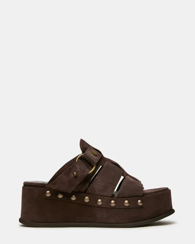 JYNX BROWN SUEDE sold by Steve Madden