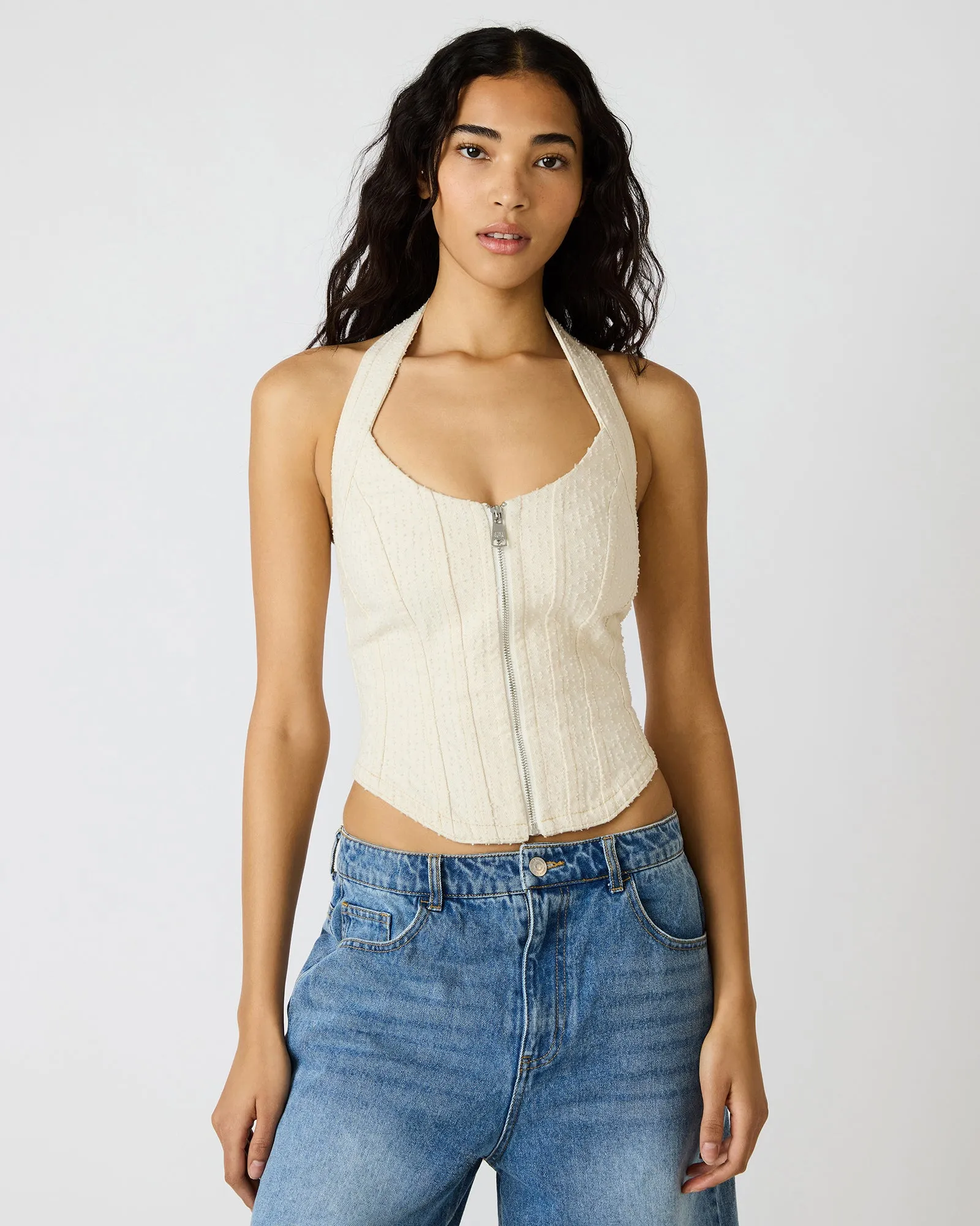 NATASHA CORSET TOP NATURAL sold by Steve Madden product image thumbnail 2