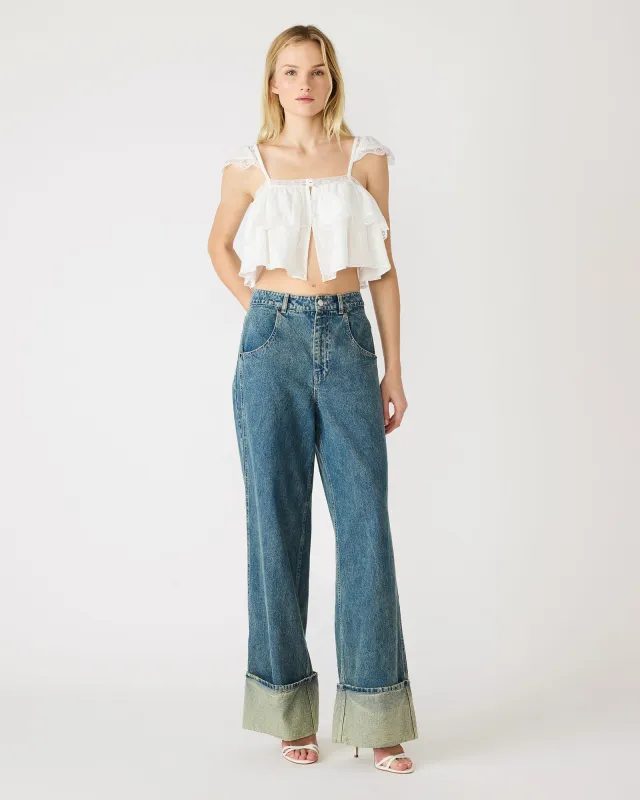 LETA TOP SNOW WHITE made by Steve Madden