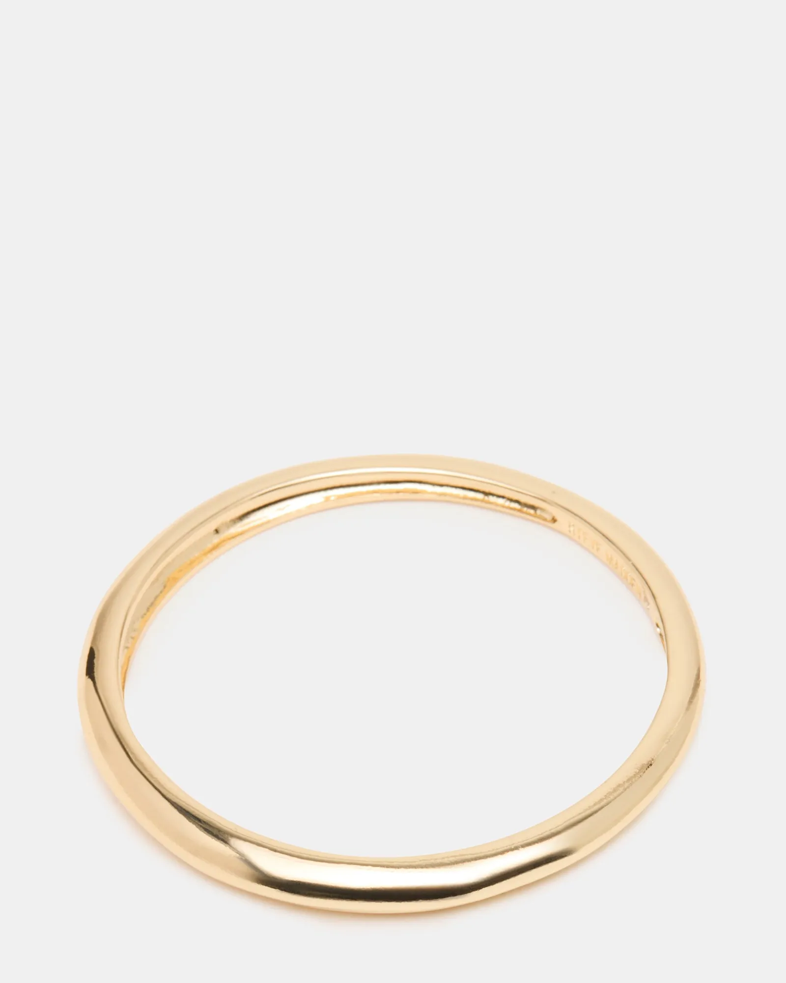 SKINNY BANGLE BAND BRACELET GOLD sold by Steve Madden product image thumbnail 3