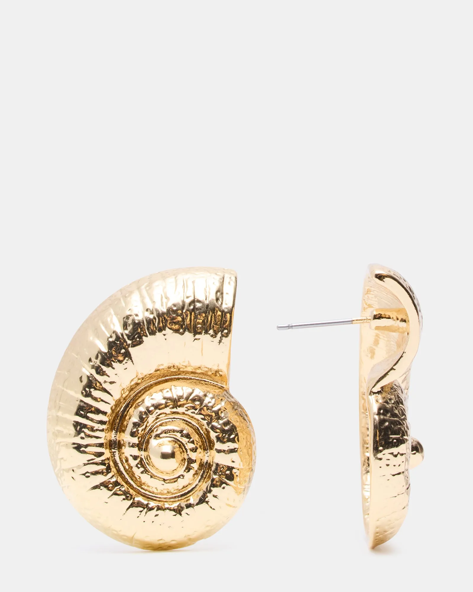 SEASHELL SHAPED EARRINGS GOLD sold by Steve Madden product image thumbnail 2