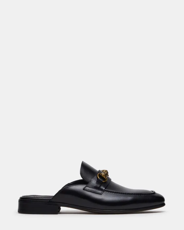 JOVIAN BLACK LEATHER made by Steve Madden
