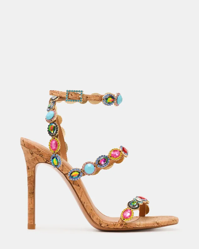 TAMALA CORK BRIGHT MULTI sold by Steve Madden